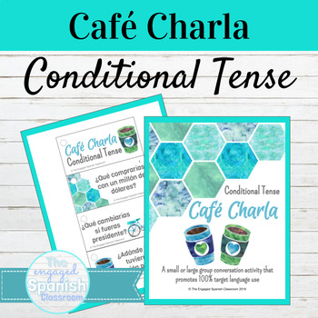 Preview of Spanish Conditional Tense Speaking Activity  | Café Charla El Condicional