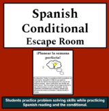 Spanish Conditional "Would" Escape Room / Breakout PDF version