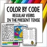 Spanish Color by Conjugation Regular Verbs in the Present Tense