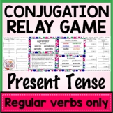 Spanish Conjugation Relay Game Present Tense Regular Verbs