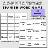 Spanish Connections Game "Conexiones" for Vocabulary (NYT)