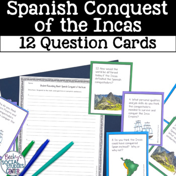 Preview of Spanish Conquest - 12 Cause & Effect Task Cards
