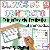 Context Clues  in Spanish Reading Comprehension Task Cards