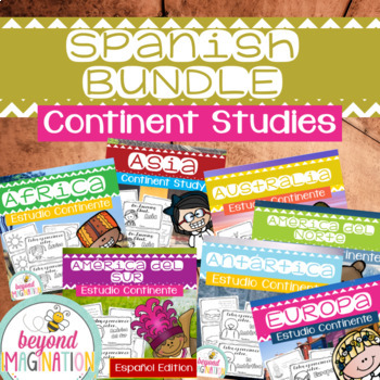Preview of Spanish Continent Study Bundle