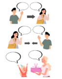 Spanish Conversation Bubbles for Common Phrases