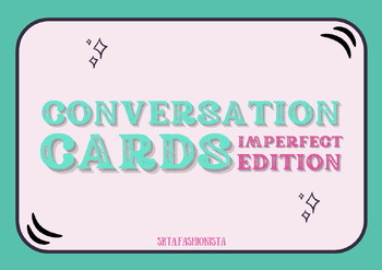 Preview of Spanish Conversation Cards: El Imperfecto