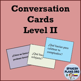 Spanish Conversation Cards Level II - Oral Speaking Activity