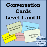 Spanish Conversation Cards Levels 1 & 2 - Oral Speaking Ac