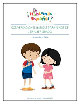Preview of Spanish Conversation For Kids - Oral Speaking Activity