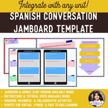 Preview of Spanish Conversation Templates & Feedback Activity