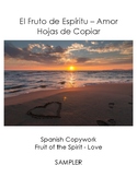 Spanish Copywork - El Fruto del Espirito - Amor, sampler