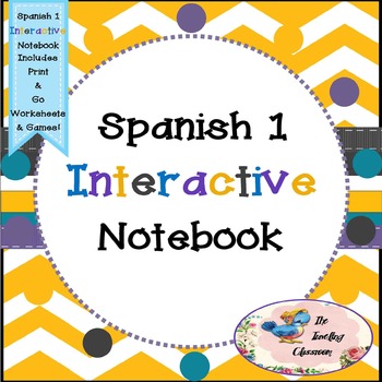 Preview of Spanish 1 -  Interactive Notebooks