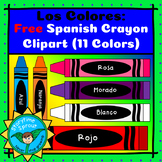 Spanish Crayons Clipart: Colores en Español (11 Free Images)