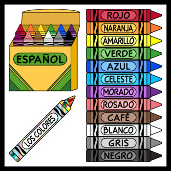 Preview of Crayons in Spanish / Spanish Colors