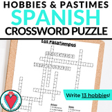 Spanish Crossword Puzzle - Hobbies and Pastimes Vocabulary