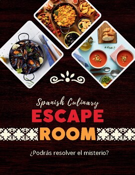 Preview of Spanish Culinary Escape Room