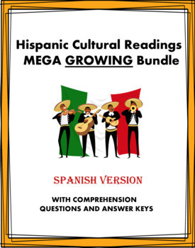 Preview of Spanish Cultural Readings MEGA GROWING Bundle: 105+ Lecturas @55% off!