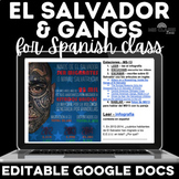Spanish Culture Stations El Salvador & Gangs Spanish Class Digital Sub Plans