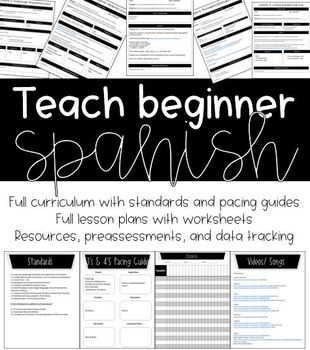 Preview of Spanish Curriculum & Lessons