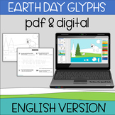 DIGITAL Glyph EARTH DAY Reading Comprehension ENGLISH VERSION