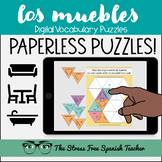 Spanish DIGITAL Puzzles LOS MUEBLES en la CASA house furni