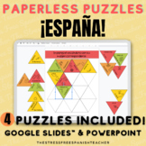 Spanish DIGITAL Puzzles SPAIN vocabulary Icons of ESPANA