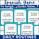 Spanish Daily Routine Reflexive Verbs Vocabulary Game Yo t