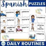 Spanish Daily Routines Reflexive Verbs Puzzles