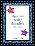 Spanish Daily Schedule Cards