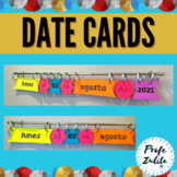 Spanish Date Cards | Calendar Talk Vocabulary Cards