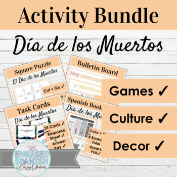 Preview of Spanish Day of the Dead Activity and Decor BUNDLE | El Día de Muertos