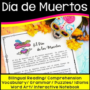 Preview of Spanish Day of the Dead - Día de los Muertos - Reading & Activity - HS & MS