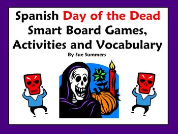 Preview of Spanish Day of the Dead / Día de los Muertos Games, Activities and Vocabulary