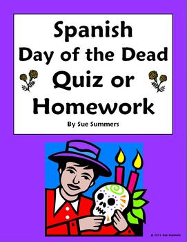 Printable Day of the Dead Quiz  Teaching Dia de los Muertos (Grades 4-12)  - TeacherVision