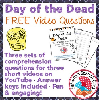 Preview of Spanish - Día de los Muertos / Day of the Dead - FREE Video Activities