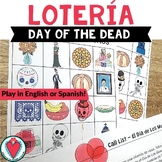 Spanish Day of the Dead Vocabulary Lotería Bingo Game Día 