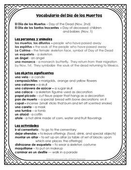 Day Of The Dead Digital Worksheet Dia De Los Muertos Day Of The Dead Spanish