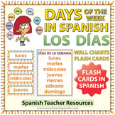 Spanish Days Flash Cards / Wall Charts - Los días de la semana