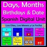 Spanish Days, Months & Date Unit - Remote Learning - Días,