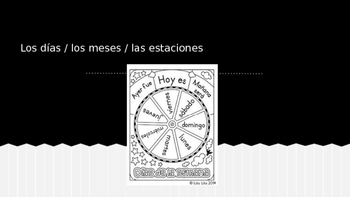 Preview of Spanish Days/Months/Seasons PPT Dias/Meses/Estaciones