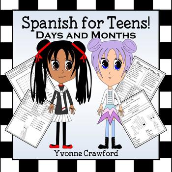 Preview of Spanish Days of the Week and Months -  Los Días y Los Meses en Español