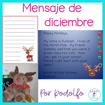 Preview of Spanish December Morning Message Editing and Writing for Dual Language Classroom