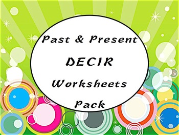 Preview of Spanish Decir (Present & Preterite) Worksheets Practice Pack