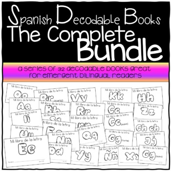 Preview of Spanish Decodable Books {Libros decodificables del alfabeto} - Complete Bundle