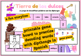 Spanish Candy Game Words with Dipthongs - juego de mesa pa