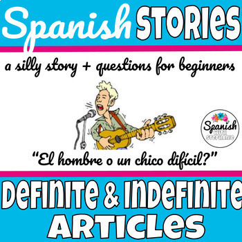 Preview of Spanish Definite & Indefinite articles reading comprehension passage (artículos)