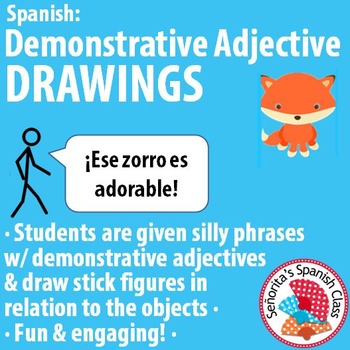 Preview of Spanish - Demonstrative Adjectives DRAWING Activity