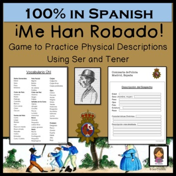 Preview of Spanish Describing People Ser and Tener Vocabulary Game
