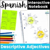 Spanish Descriptive Adjectives Interactive Notebook Activities
