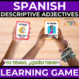 Spanish Descriptive Adjectives Vocabulary Practice Game As